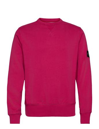 Monogram Sleeve Badge Cn Sweat-shirt Tröja Röd Calvin Klein Jeans
