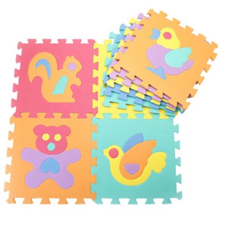 10x barnpusselmatta lekmatta golvmatta inlärningsmatta baby ch