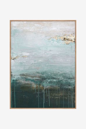 Malerifabrikken - Originalt maleri Gradient Grace, med ramme - Blå - Bilder & skilt - 90X120 - Fra Homeroom