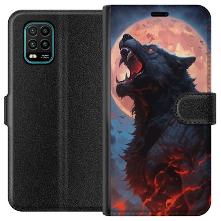 Plånboksfodral till Xiaomi Mi 10 Lite 5G med Ylande varg