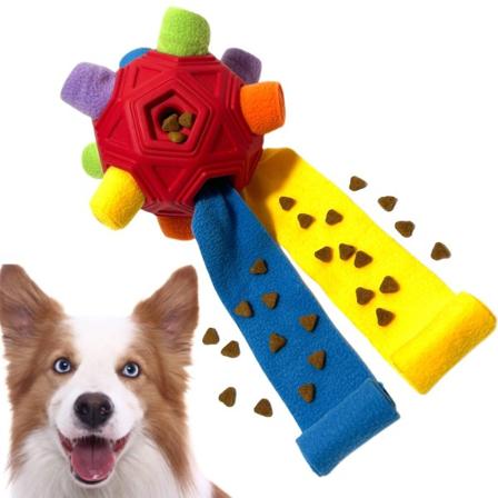 Snuffle Ball til Hunde Legetøj Ubrækkelig Opgraderet Bold Interaktiv DXGHC