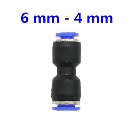 4/6/8/10/12mm Gränssnittsglidlås Reducerande Rak Anslutning Trädgård Vattenslang Snabbkoppling Pneumatisk Luftrörsadapter 6 st-9