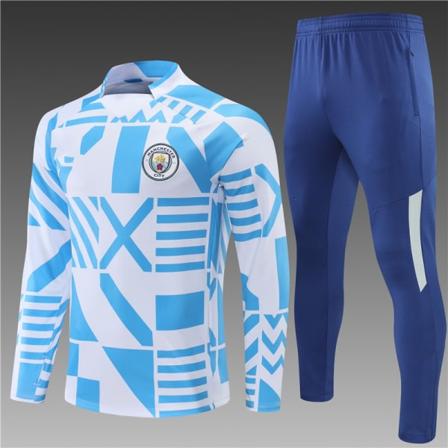 22-23 Ny sæson Manchester City Langærmet Trøje til Voksne/Børn XL