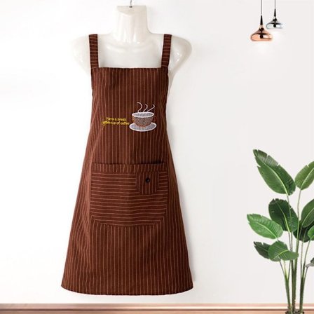 Kvinner Overall Forkle Kjøkkenforklær KAFFE