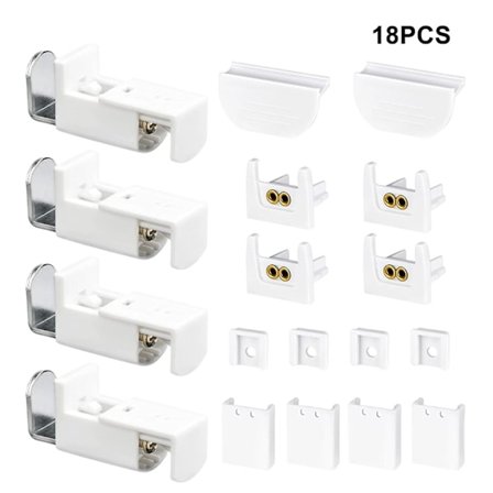 18 stk. Plettede Persienner Tilbehør Montering Klemmebeslag Udskiftningsdele