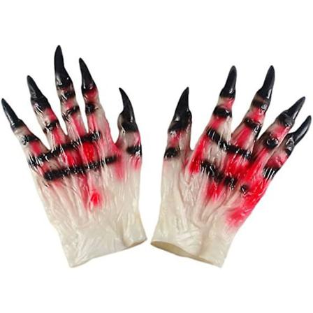 Halloween Gummi Zombie Monster Bone Claw Ghost Nagelhandskar