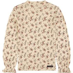 A Monday in Copenhagen Berry Print Buttercream Amelia Printed T-Shirt 12 Years - Tops - 12 years - Cream