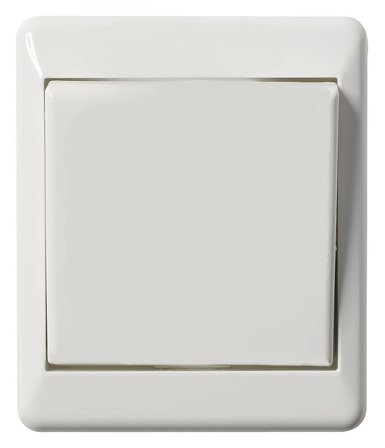 Elko EKO03622 Strømbryter utenpåliggende, hvit Kryss, Strømbrytere & vegguttak