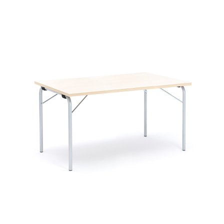 Klapptisch NICKE, 1400x800x720 mm, verzinkt, Laminat Birke