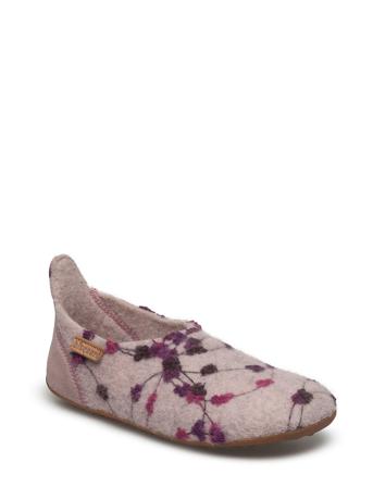 Home Shoe - "Wool Basic" Aamutossut Sisäkengät Vaaleanpunainen Bisgaard