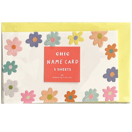 Greeting Life Cartes avec enveloppes paquet de 5 Fleurs