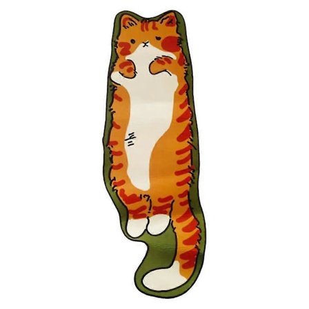 Katte Soveromsmatte, Gulvmatte, Myk Sklisikker Morsom Dyreformet Teppe for Stue Kjøkken Gang