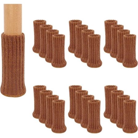 16 stk. elastiske strikkede stolestrømper til møbler, 1 - 2 tommer firkantede