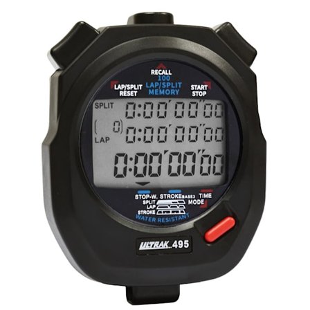 495-100 Kaksiosainen muistiaikakello - Keltainen