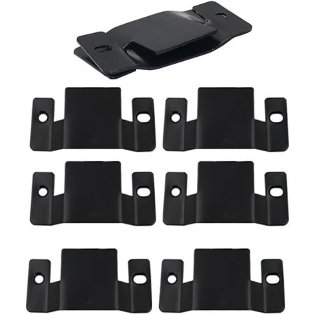 10-osainen lukittava huonekaluliitossarja. Sohvaliitin, valokuvakehyksen koukku, kestävä klipsikiinnike (96 x 43 mm)