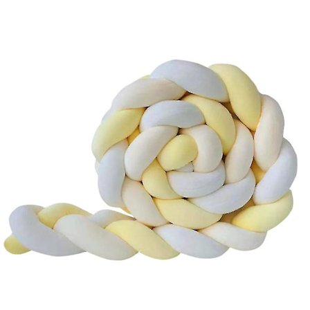 Rl Baby Upholstery Woven Knotted Ball Pillow Twist Braid Baby Bed Sleep Bumper Decoration Bed Surround