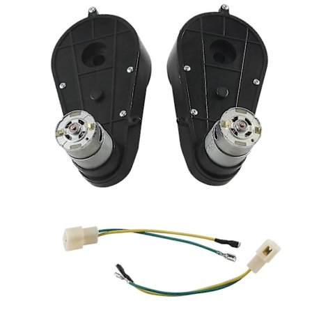 2 stk. 550 Universal Elektrisk Girkasse med Motor for Barnebiler, 12vdc Motor med Girkasse, Barnesykkel
