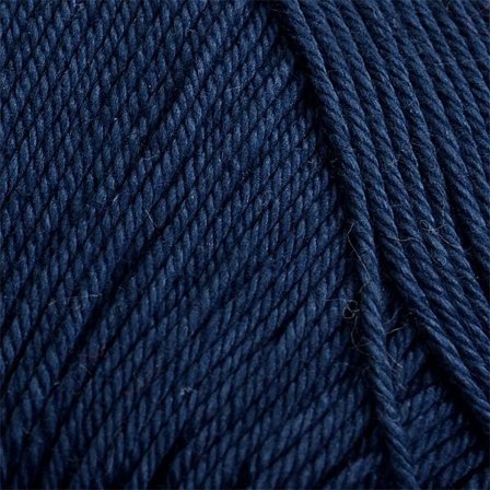 Merc. 8/4 Virkgarn gr. på nystan Marinblå one size