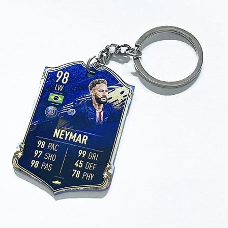 Football Club Keychain World Cup Akrylhänge nyckelring neymar 98