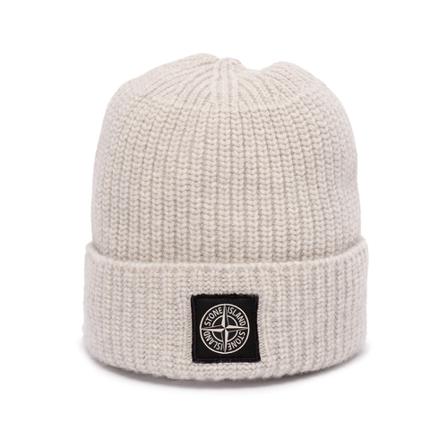 Stone Island, Beanies Grijs, Heren, Maat:ONE Size