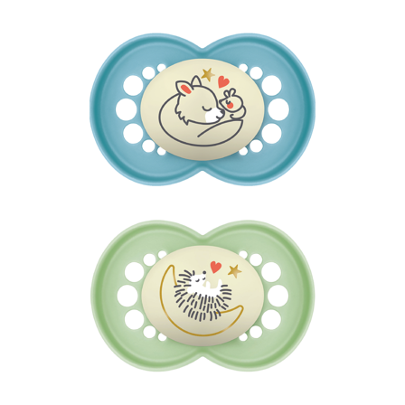 MAM Original Night Smokk, 6-16 mnd, blå/grønn, 2 stk.