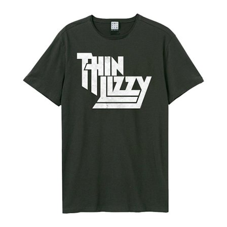 Amplified Unisex Adult Thin Lizzy Logo T-Shirt XXL Charcoal
