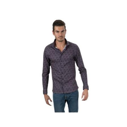 Desoto, Floral shirt Paars, Heren, Maat:S