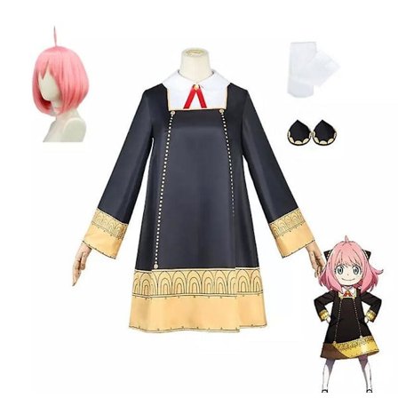 Barnekostyme for småjenter: Spy x Family Anya Forger -a