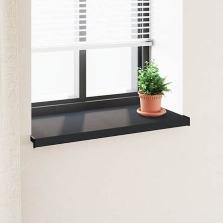 Fönsterbräda Antracit med träkorn 100 x 40 x 4,5 cm PVC