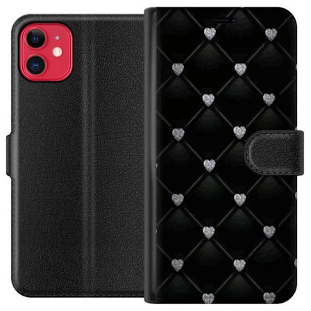 Yhteensopiva Lompakkokotelo Apple Apple iPhone 11 Sydän Timantti