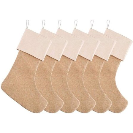 Jutestrømper til jul, stor gavepose, juletr