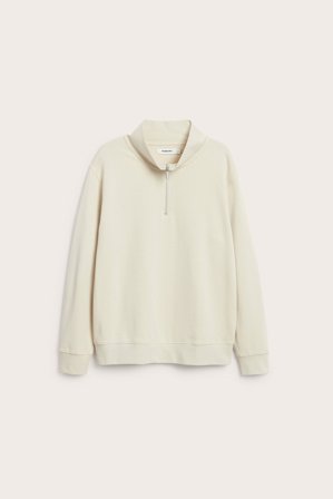 Kappahl | Sweatshirt med halv glidelås Lys beige L | Lys beige