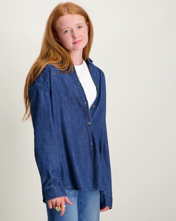 Garcia Girls shirt ls Blå Skjorter Pige - Kids Brand Store