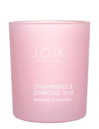 Joik Home & Spa Scented Candle Strawberry & Sparkling Wine Duftlys Nude JOIK