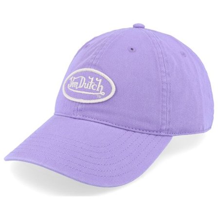 Von Dutch - Lila unconstructed Keps - Oval Patch Purple Dad Cap @ Hatstore