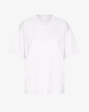 Oversized Organic T-Shirt - Optical White - Female - XS