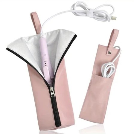 Värmebeständig Väska för Hårverktyg, Organizer, Vatten- och Dammtålig Matta, Väska för Stylingverktyg 29x10x1cm, Salong, Sminkbord, Husbil, 