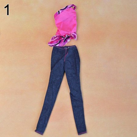 Blomstrede jeans læderbukser 1 1