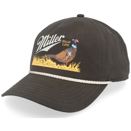 American Needle - Grön adjustable Keps - Miller High Life Canvas Cappy Army Green A-Frame Adjustable @ Hatstore