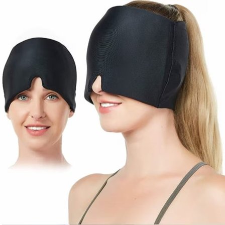 Migränmössa, Kylande ögonmask, Huvudvärksmössa mot Migrän – Gelmask, Huvudvärkslindring, Sömnhjälp, Svalkande mask