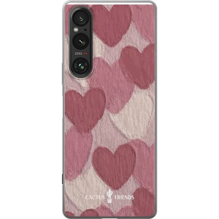 Kompatibel Mobilcover til Sony Sony Xperia 1 VI Cactus and Friends - Blush Paper Hearts