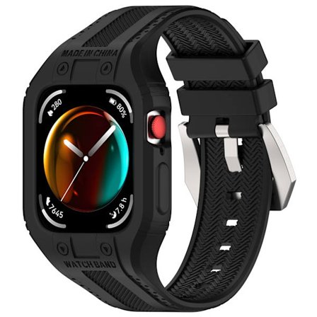 Ranneke Huawei Watch Fit 3/Fit 4 -kelloon Integroitu silikoniranneke (musta)