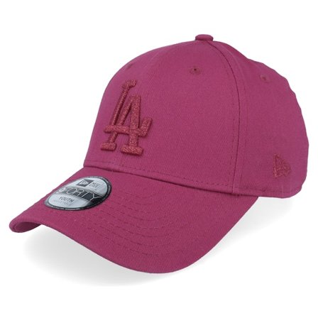 New Era - MLB Rød adjustable Caps - Kids Los Angeles Dodgers Metallic 9FORTY Cherry A-frame Adjustable @ Hatstore