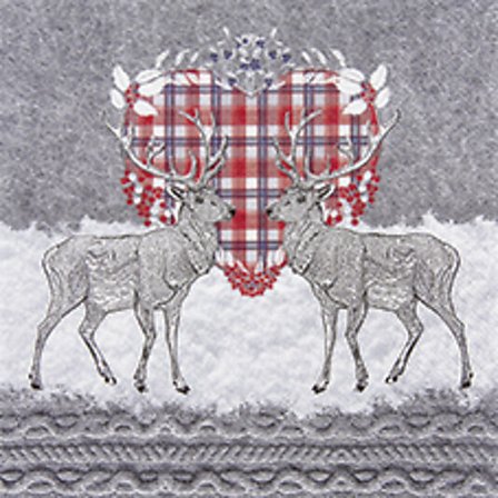 Servietter 33x33cm Oh Deer