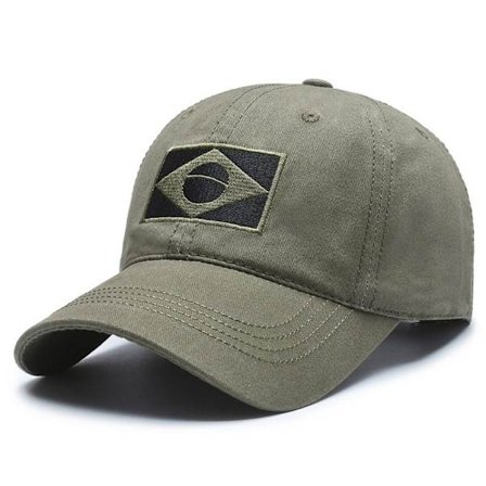Brasilien flagga Baseballkepsar Golf cap ARMY GREEN