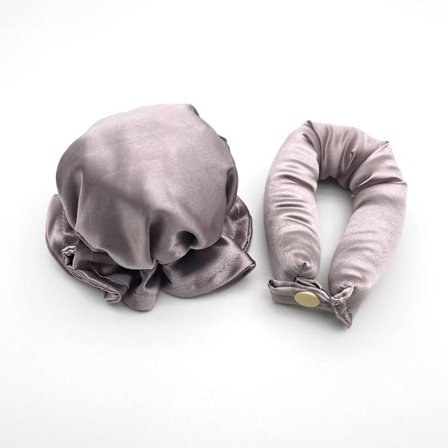 2 stk. Heatless Curling Set Hårruller for Heatless Curls Heatless grå lilla