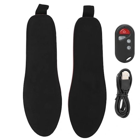 Elektriske varmesåler USB-genopladelige fodvarmere til vinter Klipbare varmesåler til skiløb og ridning