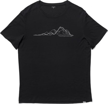 Houdini Men's Tree Message Tee Men short-sleeved sweaters Black M