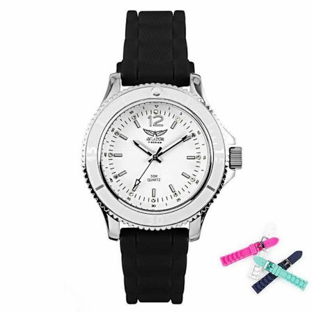 Aviator ur med udskiftelig rem