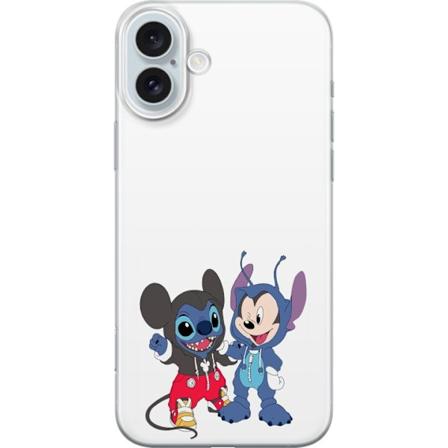 Apple iPhone 16 Plus Gjennomsiktig deksel Stitch Mikke Mus
